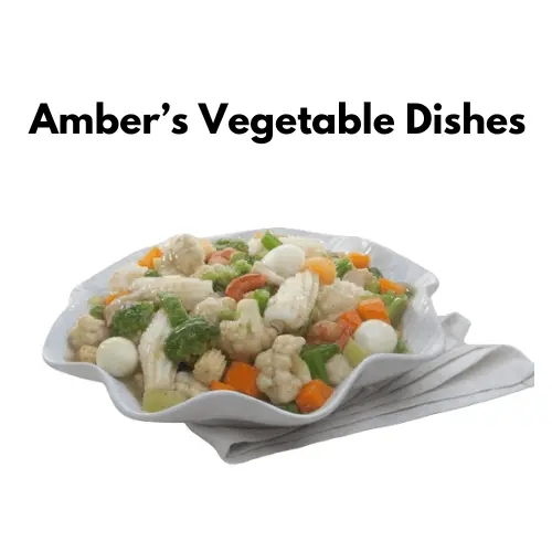 Amber vegetable menu
