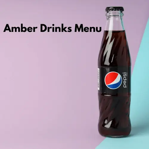 Amber's drink menu
