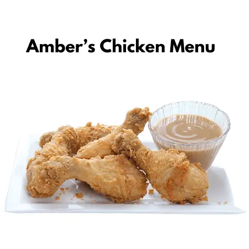 Amber chicken menu